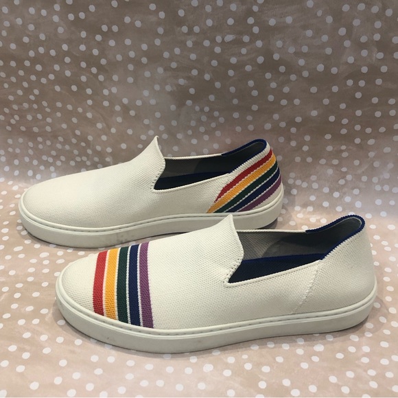 ROTHY’s Women’s Pride San Francisco Rainbow Slip On Sneaker Size 8.5 - Picture 4 of 10